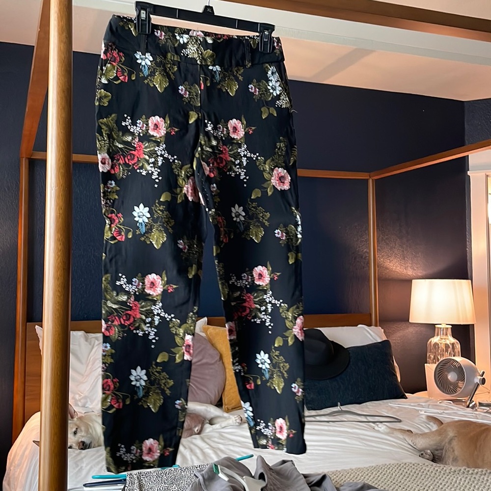 Jules & Leopold M floral stretchy pants